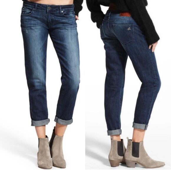 DL1961 Denim - DL1961 Riley boyfriend straight jeans in Nassau NWOT retail $168 size 26